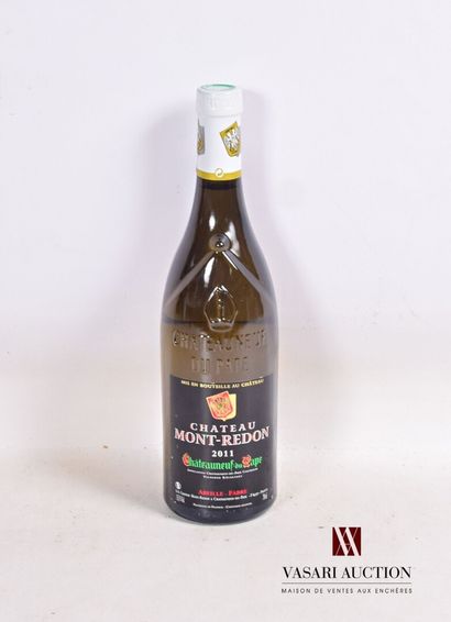 null 1 bouteille	CHÂTEAUNEUF DU PAPE blanc mise Château Mont-Redon		2011

	Et. excellente....