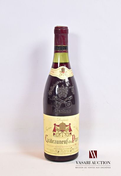 null 1 bouteille	CHÂTEAUNEUF DU PAPE mise Domaine La Fagotière de Palestor		1976

	Et....