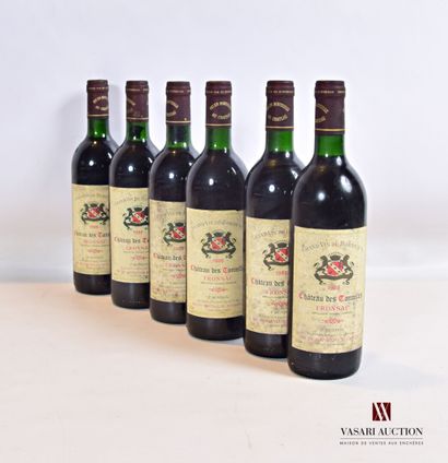 null 6 bottles Château des TONNELLES Fronsac 1988

	And. more or less stained . N...