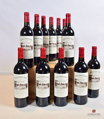 null 12 bottles Château PICQUE CAILLOU Graves 2001

	Presentation and level, impeccable....