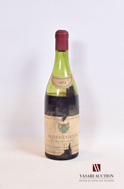 null 1 bottle ALOXE CORTON mise Raoul Clerget nég. 1964

	And. stained and torn....