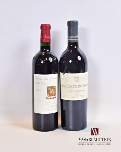 null Lot of 2 bottles including :

1 bottle MONTRAVEL put on Château PUY SERVAIN...