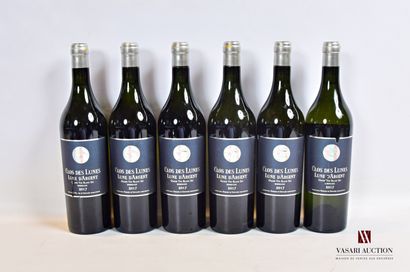 null 6 bouteilles	CLOS DES LUNES "Lune d'Argent"	Bordeaux blanc	2017

	Et.: 4 impeccables,...