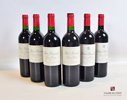 null 6 bottles PETIT-RENOUIL Canon Fronsac

	4 bottles of 2001, 2 bottles of 2000.

	And....