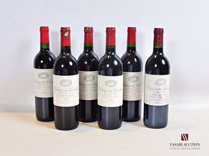 null 6 bouteilles	Château du PAVILLON	Canon Fronsac	

	1 blle de 2002, 2 blles de...