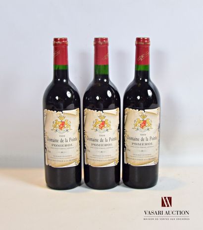 null 3 bottles Domaine de la POINTE Pomerol 1999

	Presentation and level, impec...