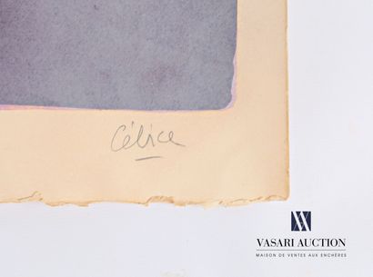 null CÉLICE Pierre (1932-2019)

Composition en violet

Lithographie en couleurs 

Annotée...