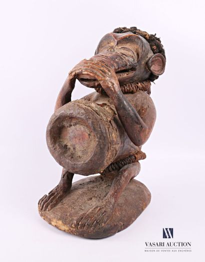 null BOULU - GABON

Fétiche figurant un singe stylisé en bois sculpté, la taille...