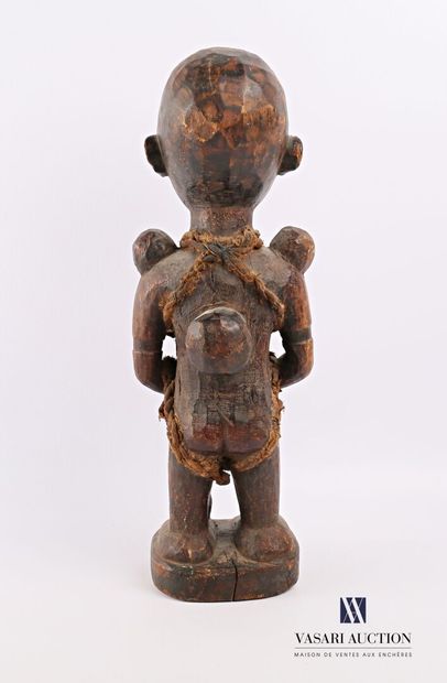 null CONGO

Fétiche à clous ou nkondi en bois sculpté clouté, verre et cordages

(fentes)

Haut....