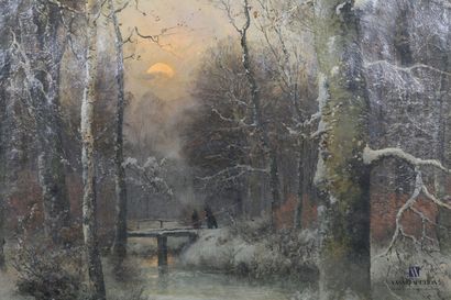 null SCHWEITZER Adolf Gustav (1847-1914)

Forêt enneigé

Huile sur toile

Signée...