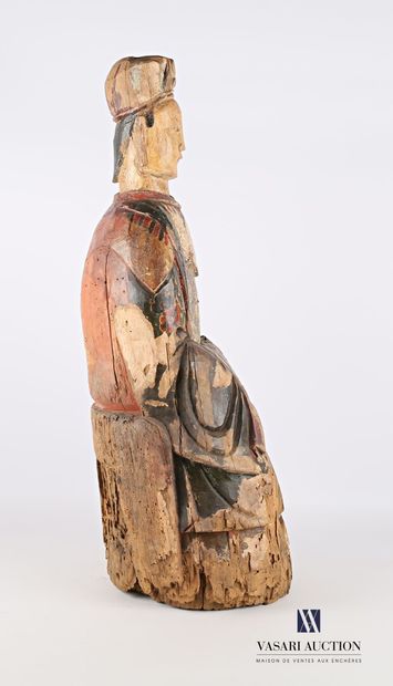 null INDOCHINE

Dignitaire assis sur un trône en bois sculpté polychrome

XVII -...