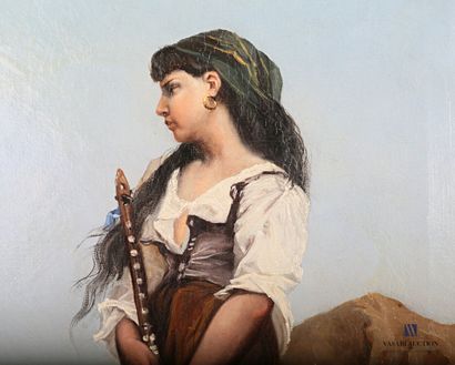 null Ecole espagnole du XIXème siècle

Jeune bohémienne à la mandoline

Huile sur...
