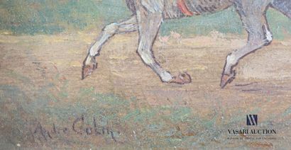 null COLIN André (1862-1930)

Sortie en calèche

Huile sur panneau 

Signée en bas...