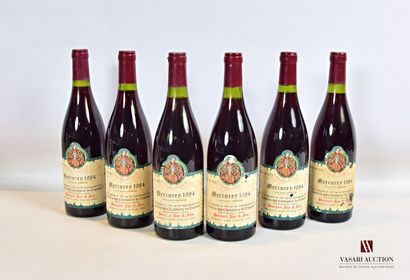 6 bouteilles	MERCUREY mise Bouchard Ainé...