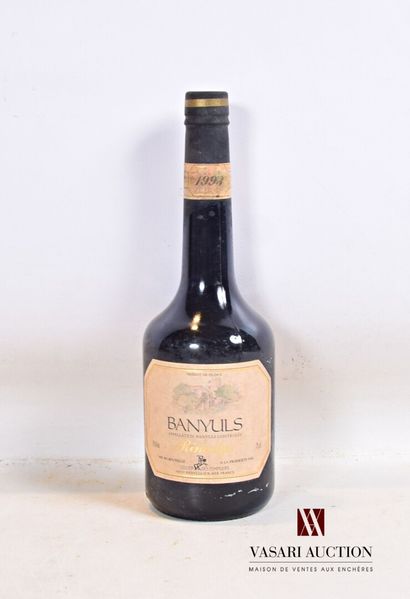 null 1 bouteille	BANYULS Rimatge mise Cellier des Templiers		1993

	Et. tachée ....