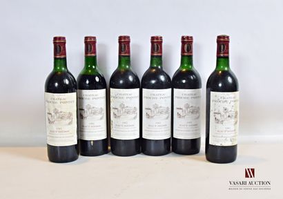 null 6 bouteilles	Château PROCHE-PONTET	Haut Médoc CB	1982

	Et. plus ou moins tachées....