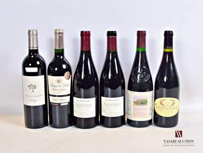 null Lot de 6 bouteilles de vin rouge comprenant :		

1 bouteille	CÔTES DE DURAS...