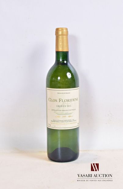null 1 bouteille	CLOS FLORIDÈNE	Graves blanc	1995

	Et. excellente. N : bas goul...