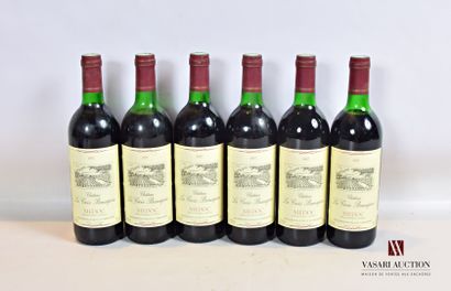 null 6 bouteilles	Château LA CROIX BEAUSÉJOUR	Médoc	1987

	Et. à peine tachées. N...