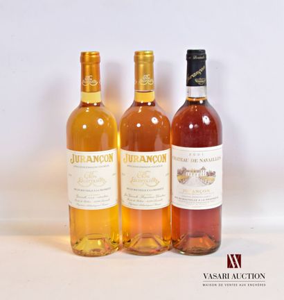 null Lot de 3 bouteilles comprenant :		

1 bouteille	JURANCON Château de Navailles...