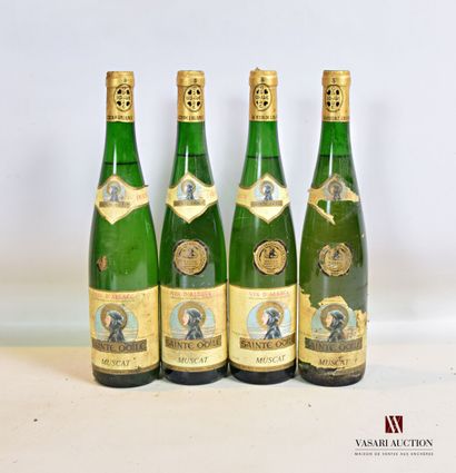 null 4 bouteilles	MUSCAT d'Alsace mise Ste Odile		1988

	Médaille d'or à Macon. Et.:...