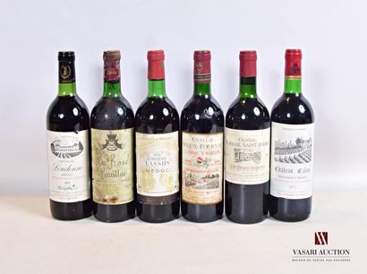 null Lot de 6 bouteilles comprenant :		

1 bouteille	Château LOUDENNE	Médoc CB	1979

1...