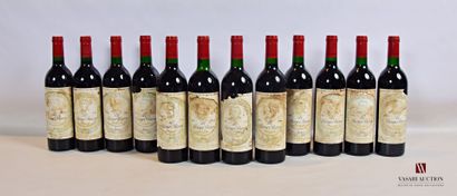 null 12 bouteilles	LE BERGER BARON	Bordeaux mise nég.	1986

	Et. plus ou moins tachées...