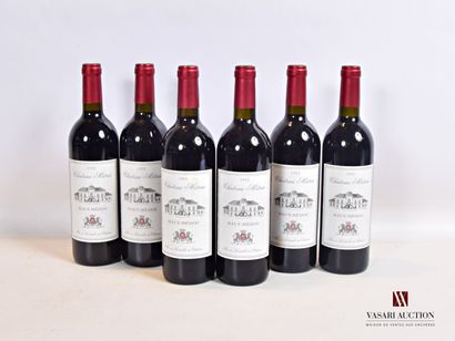 null 6 bouteilles	Château MÉTRIA	Haut Médoc	1993

	Et.: 5 impeccables, 1 très légèrement...