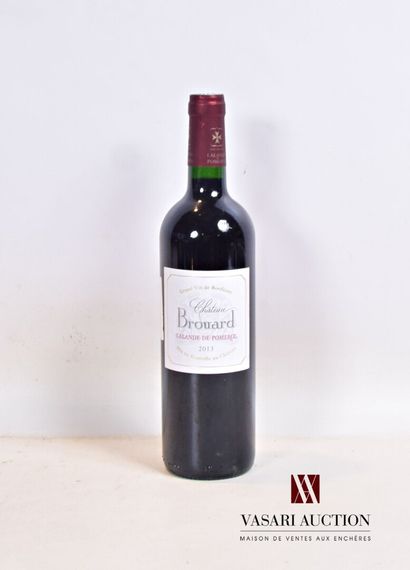 null 1 bouteille	Château BROUARD	Lalande de Pomerol	2013

	Présentation et niveau,...