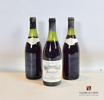 3 bouteilles	BOURGOGNE Domaine des Roches...