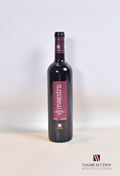 null 1 bouteille	Vin rouge Grec (Ile de Rhodes) "Maestro"		2013

	Présentation et...