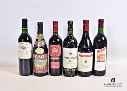 null Lot de 6 bouteilles comprenant :		

1 bouteille	ALICANTE Castillo de Monovar...