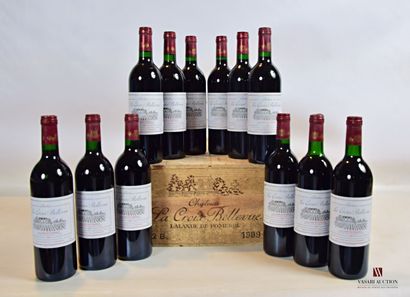null 12 bouteilles	Château LA CROIX BELLEVUE	Lalande de Pomerol	1989

	Et. impeccables...