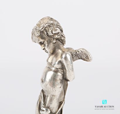 null Cachet aveugle en argent, le manche figurant un angelot.

Poids : 157,70 g