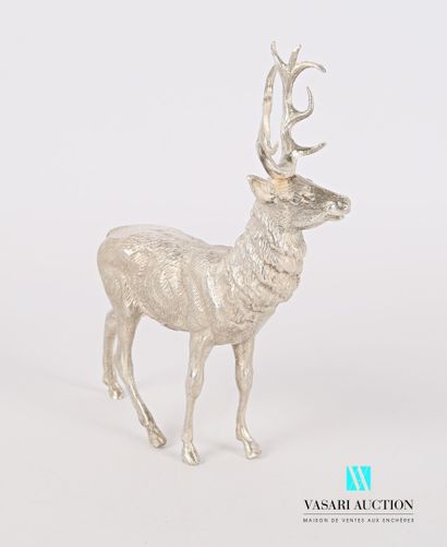 null Silver subject representing a stag

Weight : 415,33 g - Height : 12 cm 12 cm...
