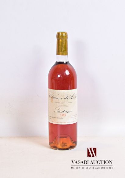 null 1 bouteille	Château d'ARCHE	Sauternes GCC	1990

	Et. fanée et tachée. N : bas...