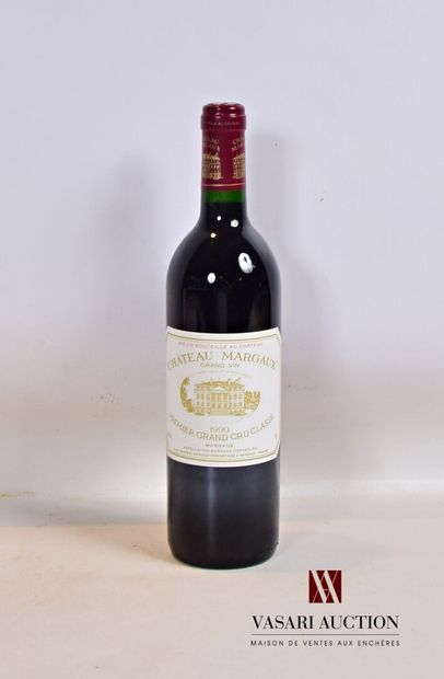 null 1 bouteille	Château MARGAUX	Margaux 1er GCC	1990

	Présentation et niveau, ...