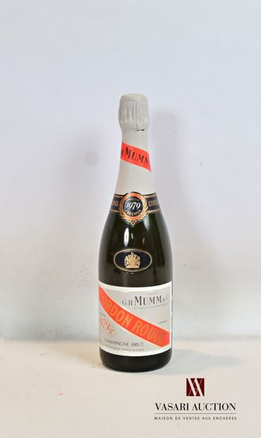 1 bouteille	Champagne MUMM Brut Cordon Rouge		1979

	Et....