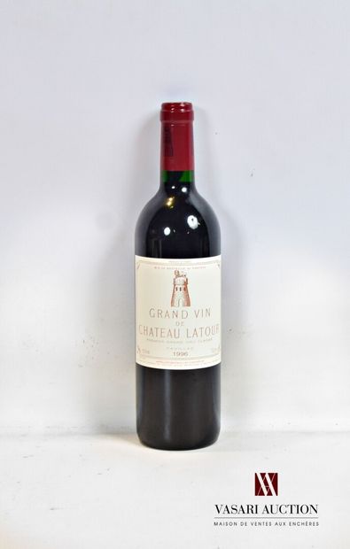 1 bouteille	Château LATOUR	Pauillac 1er GCC	1996

	Et....