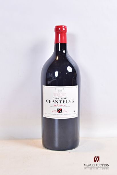 null 1 Jéro	Château CHANTELYS	Médoc CBS	2015

(5 L)	Et. à peine tachée. N : mi goulot....
