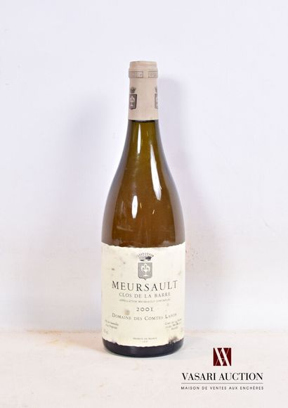null 1 bouteille	MEURSAULT Clos de La Barre mise Domaine des Comtes LAFON		2001

	Et....