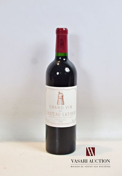 1 bouteille	Château LATOUR	Pauillac 1er GCC	1997

	Et....