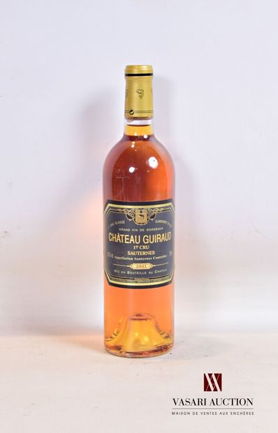 null 1 bouteille	Château GUIRAUD	Sauternes 1er GCC	2001

	Présentation, niveau et...