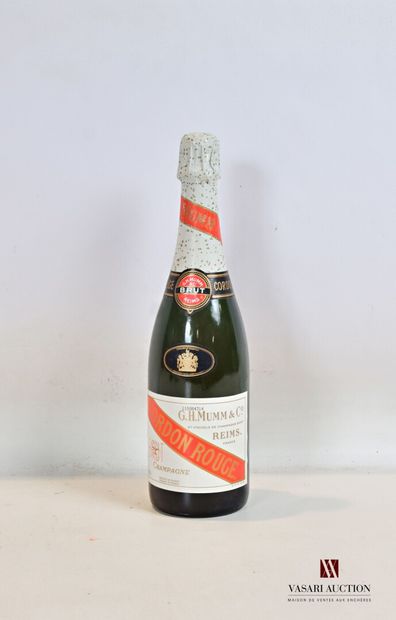 null 1 bouteille	Champagne MUMM Brut Cordon Rouge		NM

	Et. et coiffe impeccable....