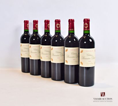 null 6 bouteilles	Château BRANAIRE DUCRU	St Julien GCC	2014

	Présentation et niveau,...