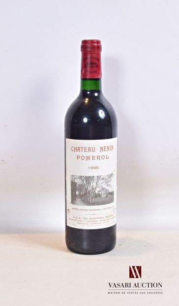 null 1 bouteille	Château NÉNIN	Pomerol	1995

	Et. à peine tachée. N : bas goulot...