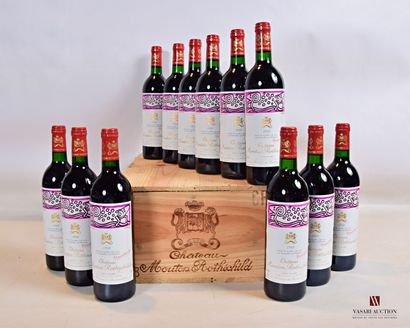 null 12 bouteilles	Château MOUTON ROTHSCHILD	Pauillac 1er GCC	1988

	Et. de K. Haring...