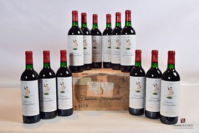 null 12 bouteilles	Château d'ARMAILHAC	Pauillac GCC	1989

	Et. impeccables. N : 5...