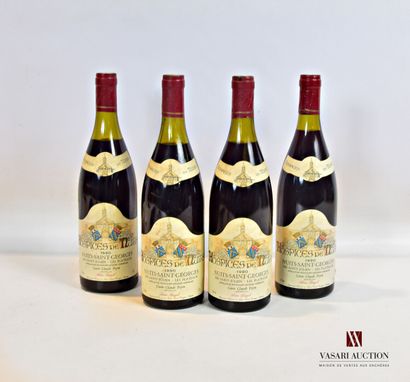 null 4 bouteilles	NUITS SAINT GEORGES Les St Julien -Les Plateaux - Hospisces de...