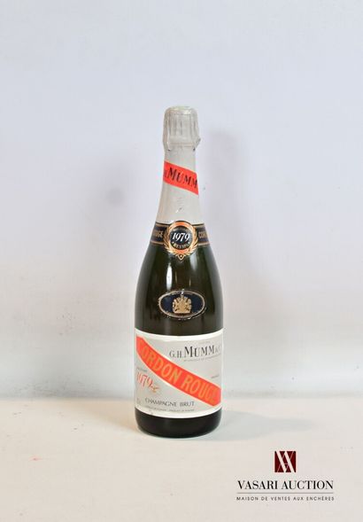 null 1 bouteille	Champagne MUMM Brut Cordon Rouge		1979

	Et. et coiffe impeccable....